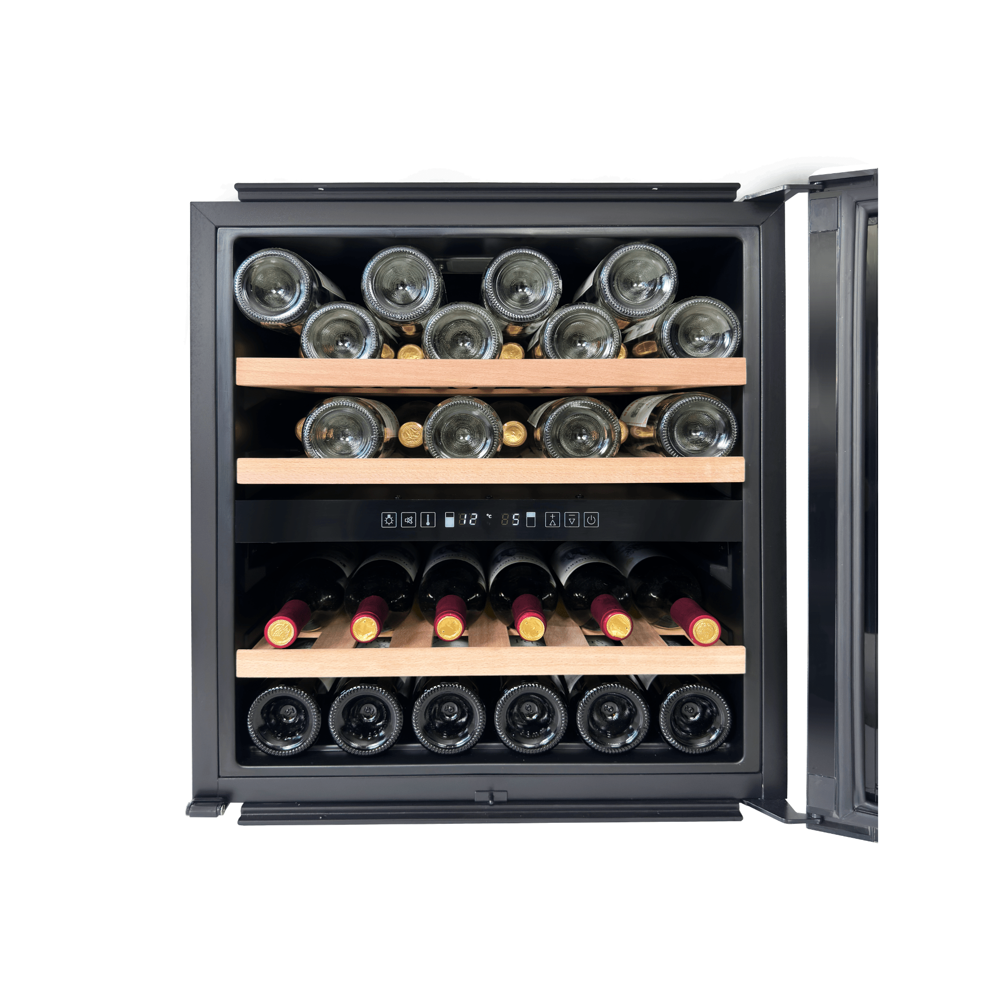 LECAVIST Wine Cabinet - 36 Bottle - Dual Zone - Built - In - Black (LCS36VN2ZBI) PRE - ORDER - LeCavist NZ