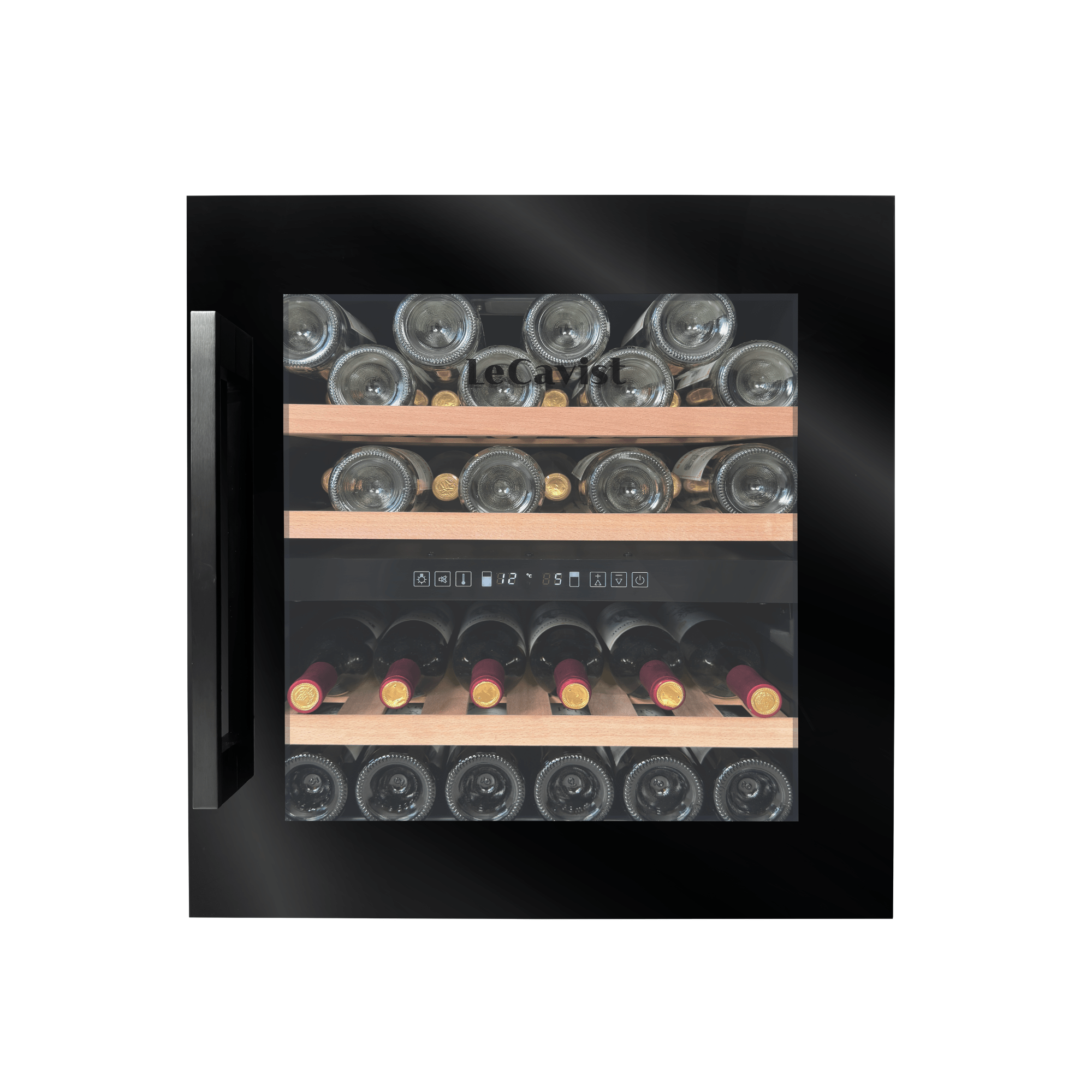 LECAVIST Wine Cabinet - 36 Bottle - Dual Zone - Built - In - Black (LCS36VN2ZBI) PRE - ORDER - LeCavist NZ