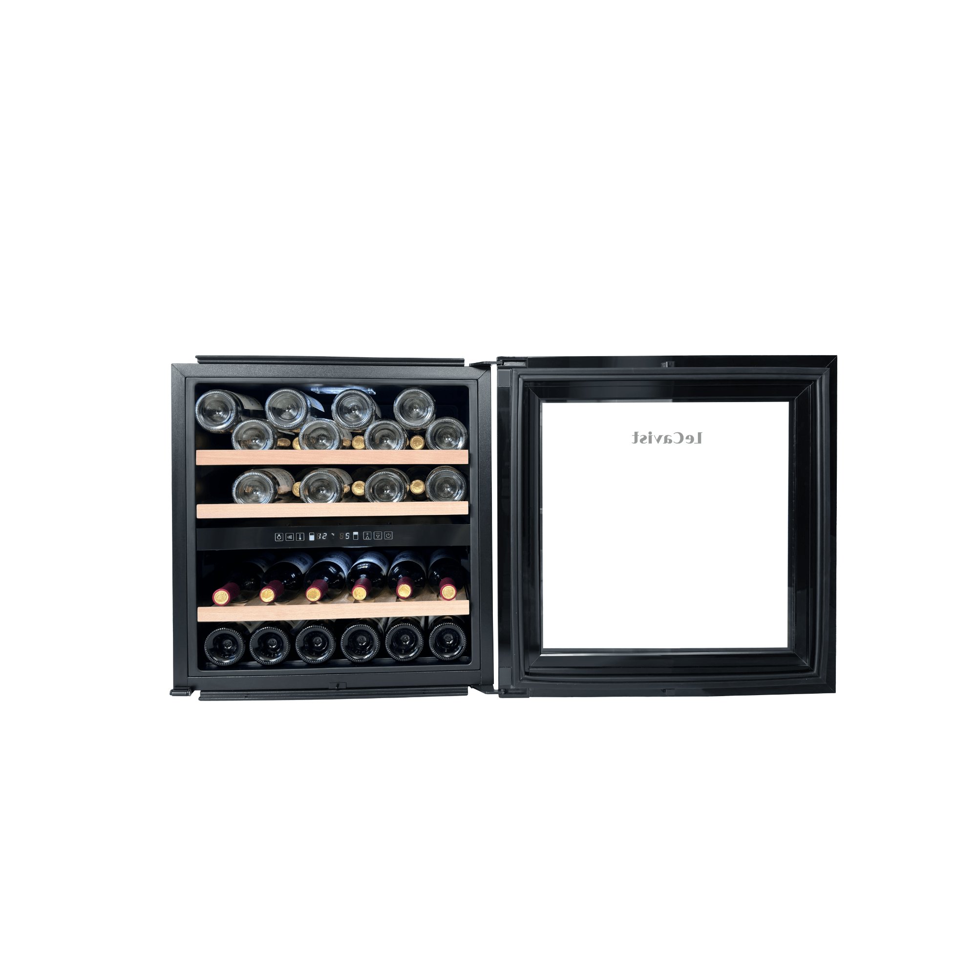 LECAVIST Wine Cabinet - 36 Bottle - Dual Zone - Built - In - Black (LCS36VN2ZBI) PRE - ORDER - LeCavist NZ