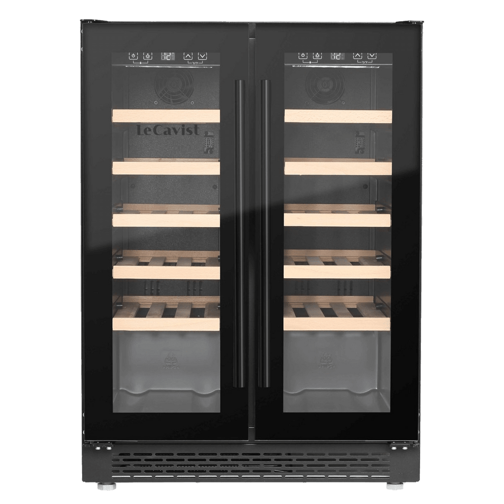 PRODUCT: LECAVIST Wine Cabinet - 40 Bottle - Dual Zone - Built-in - Black (LJ40VN2Z2DBU) - Built-In - LeCavist Wine Cabinets