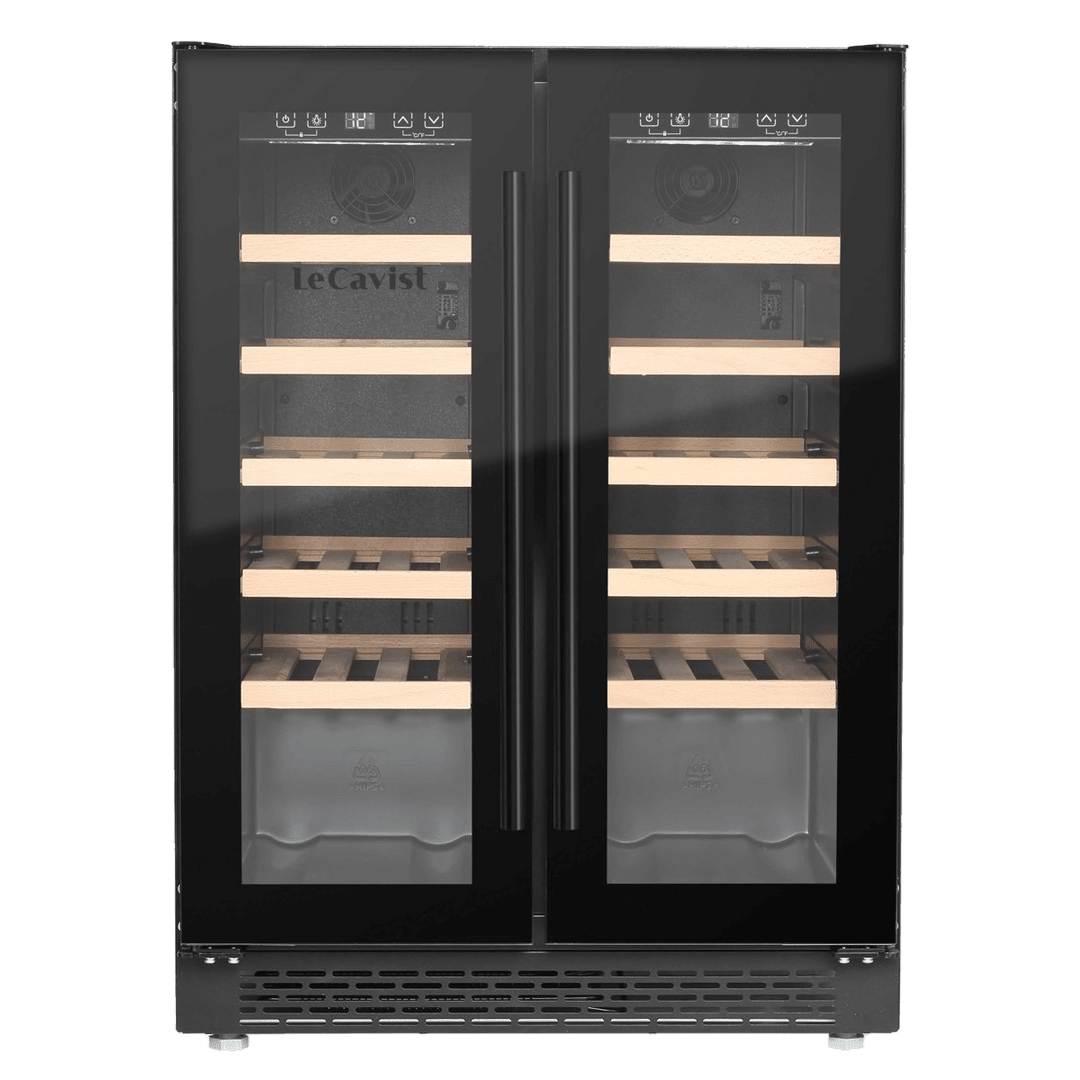 PRODUCT: LECAVIST Wine Cabinet - 40 Bottle - Dual Zone - Built-in - Black (LJ40VN2Z2DBU) - Built-In - LeCavist Wine Cabinets