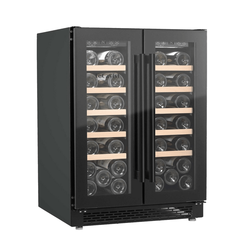 PRODUCT: LECAVIST Wine Cabinet - 40 Bottle - Dual Zone - Built-in - Black (LJ40VN2Z2DBU) - Built-In - LeCavist Wine Cabinets