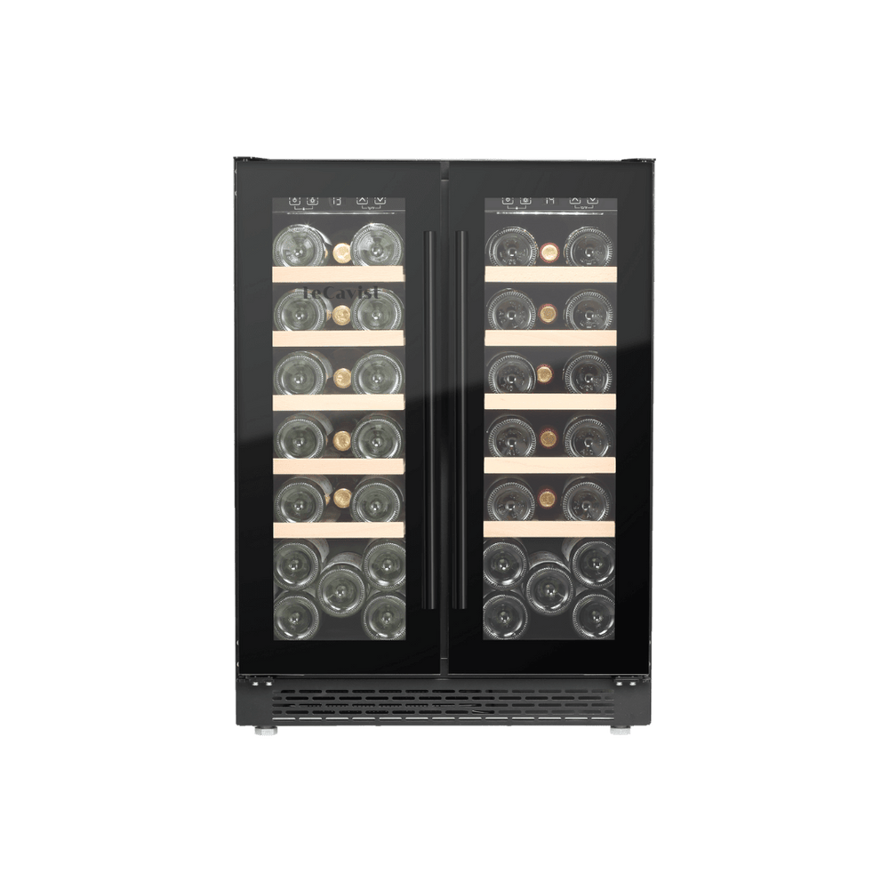 PRODUCT: LECAVIST Wine Cabinet - 40 Bottle - Dual Zone - Built-in - Black (LJ40VN2Z2DBU) - Built-In - LeCavist Wine Cabinets