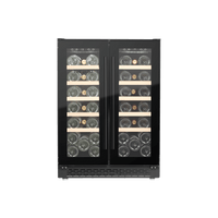 LECAVIST Wine Cabinet - 40 Bottle - Dual Zone - Built-in - Black (LJ40VN2Z2DBU)