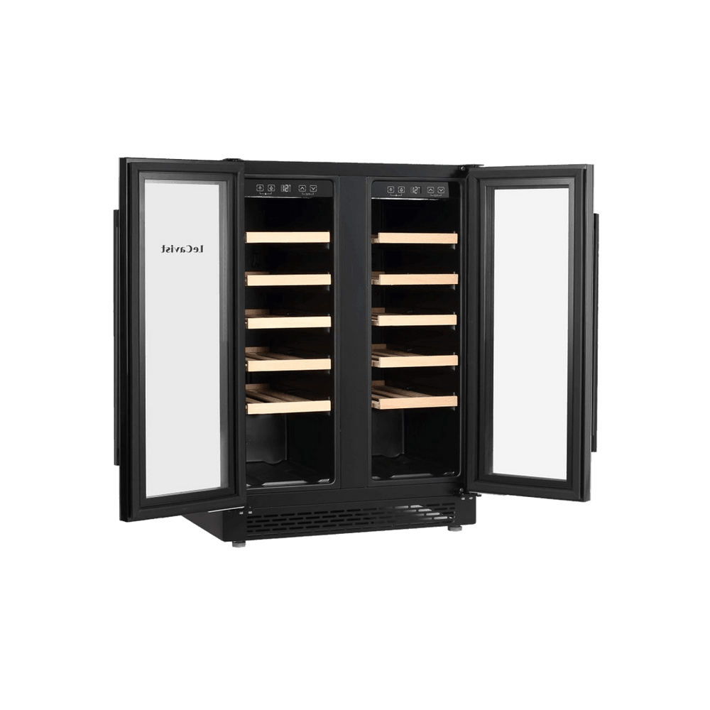 PRODUCT: LECAVIST Wine Cabinet - 40 Bottle - Dual Zone - Built-in - Black (LJ40VN2Z2DBU) - Built-In - LeCavist Wine Cabinets