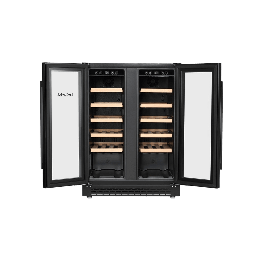 PRODUCT: LECAVIST Wine Cabinet - 40 Bottle - Dual Zone - Built-in - Black (LJ40VN2Z2DBU) - Built-In - LeCavist Wine Cabinets