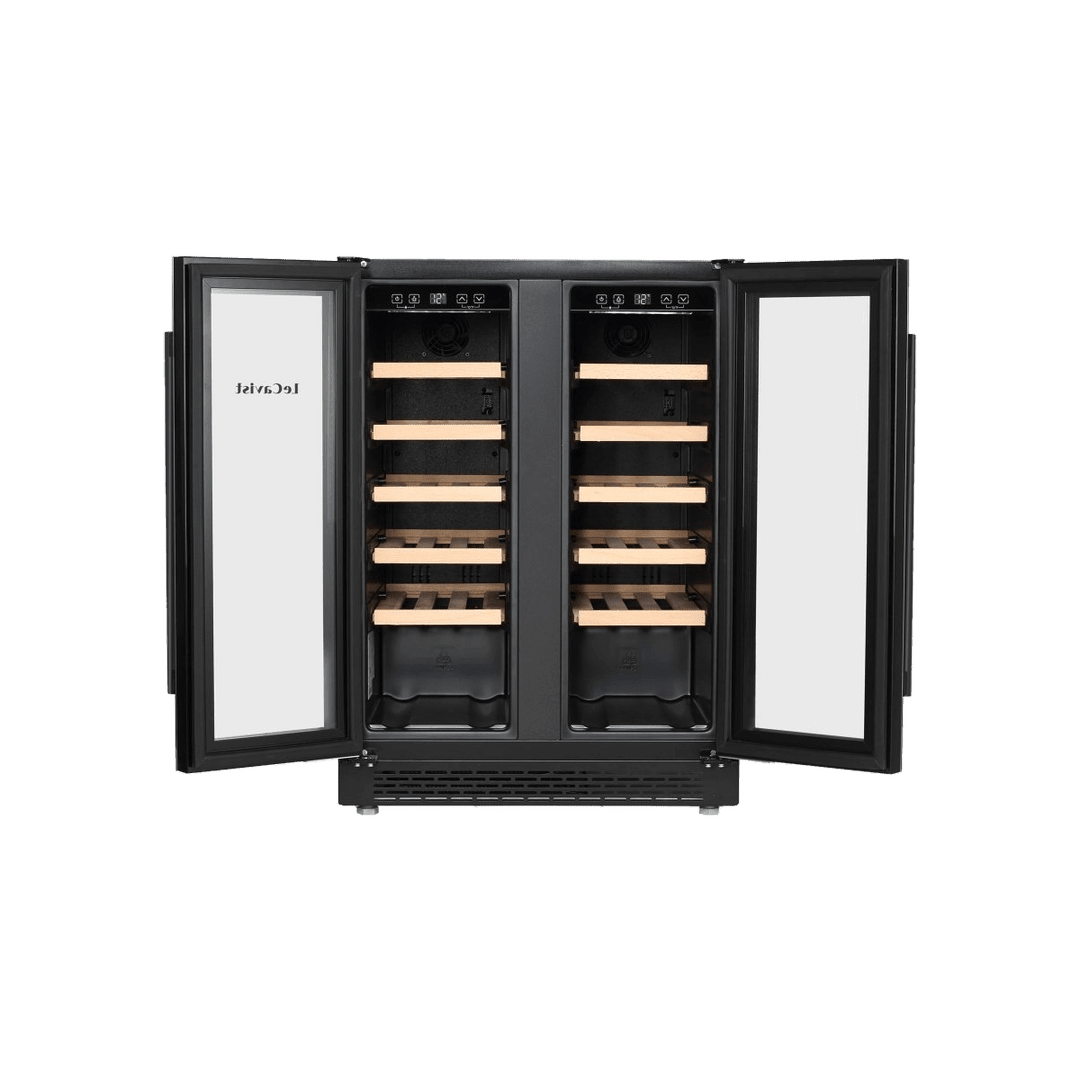 PRODUCT: LECAVIST Wine Cabinet - 40 Bottle - Dual Zone - Built-in - Black (LJ40VN2Z2DBU) - Built-In - LeCavist Wine Cabinets