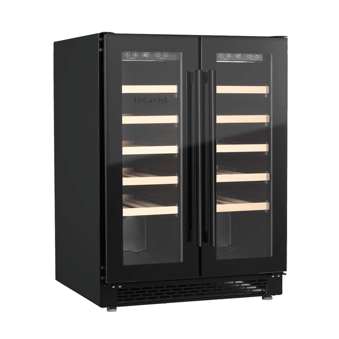 PRODUCT: LECAVIST Wine Cabinet - 40 Bottle - Dual Zone - Built-in - Black (LJ40VN2Z2DBU) - Built-In - LeCavist Wine Cabinets