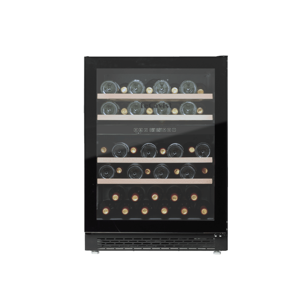 PRODUCT: LECAVIST Wine Cabinet - 44 Bottle - Dual Zone - Built-in - Black (LJ44VN2ZBU) - Built-In - LeCavist Wine Cabinets