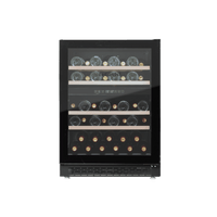 LECAVIST Wine Cabinet - 44 Bottle - Dual Zone - Built-in - Black (LJ44VN2ZBU)
