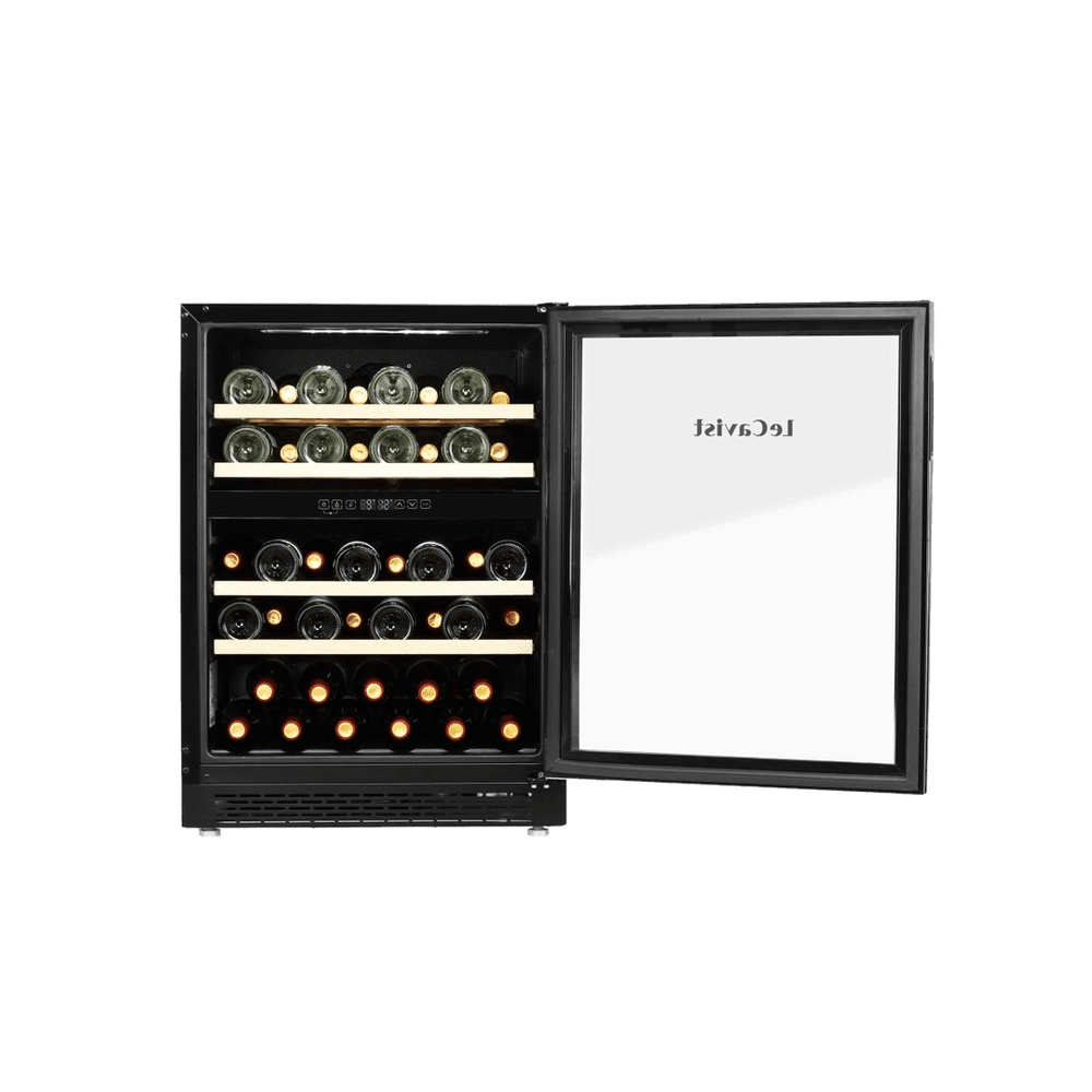 PRODUCT: LECAVIST Wine Cabinet - 44 Bottle - Dual Zone - Built-in - Black (LJ44VN2ZBU) - Built-In - LeCavist Wine Cabinets
