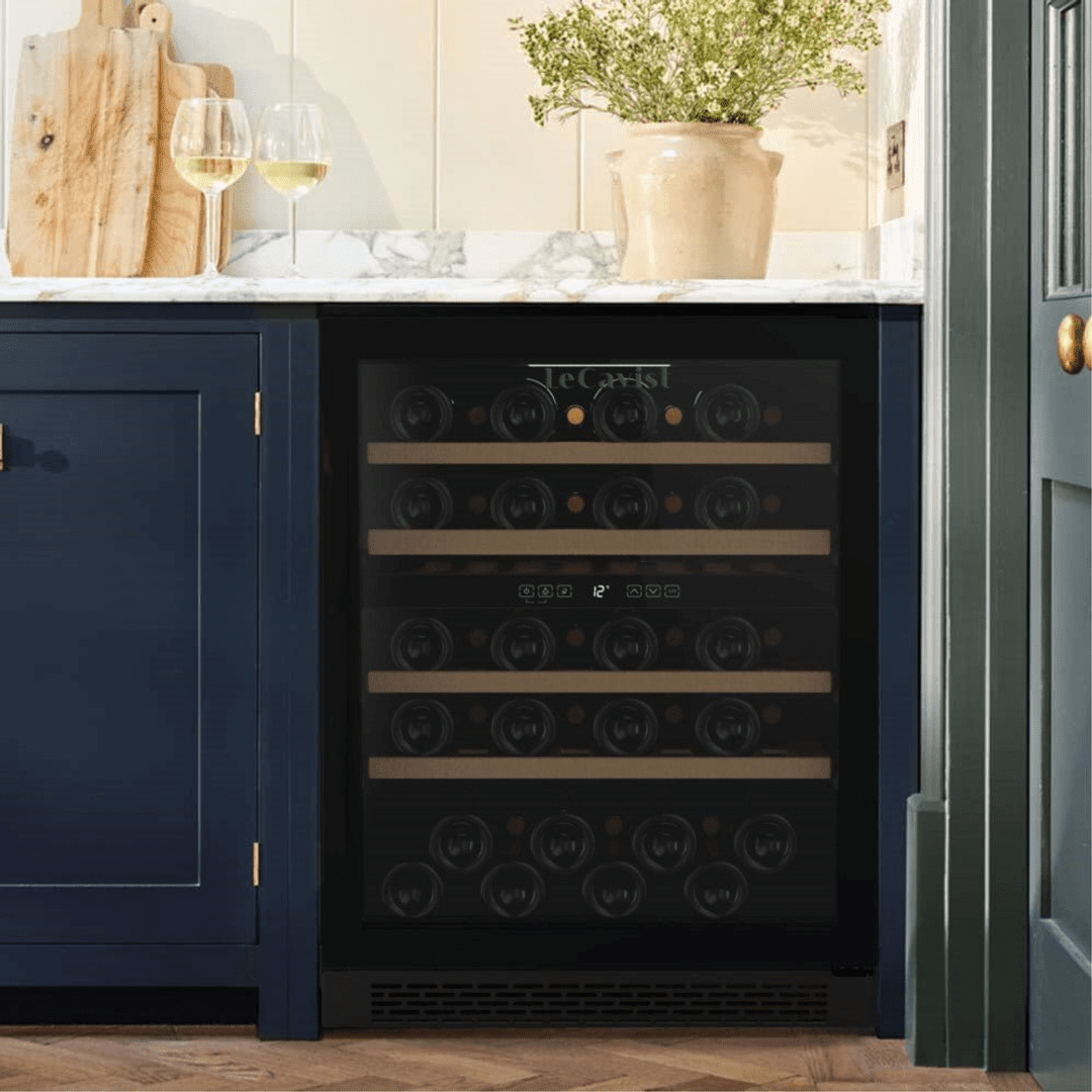 LIFESTYLE: LECAVIST Wine Cabinet - 44 Bottle - Dual Zone - Built-in - Black (LJ44VN2ZBU) - Built-In - LeCavist Wine Cabinets