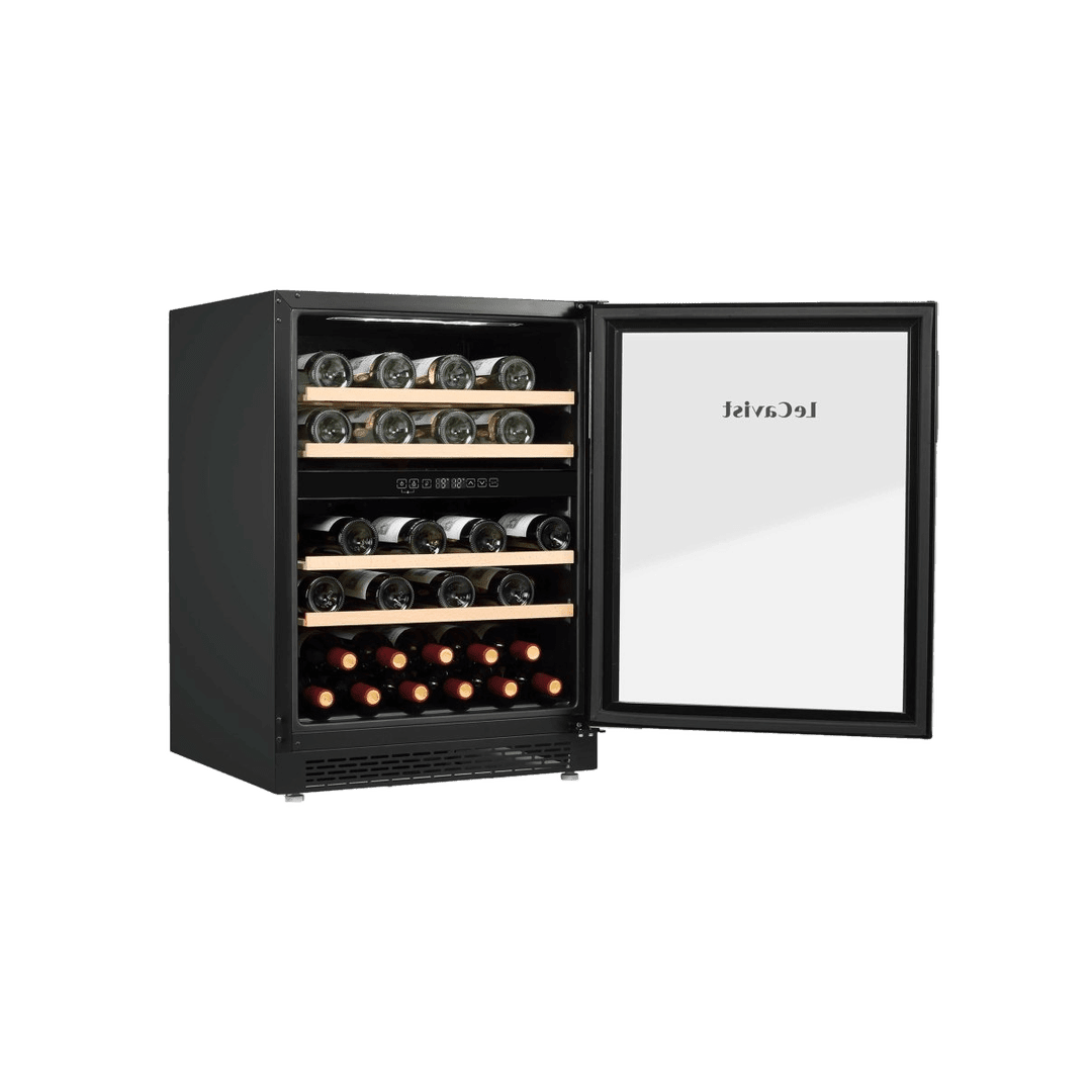 PRODUCT: LECAVIST Wine Cabinet - 44 Bottle - Dual Zone - Built-in - Black (LJ44VN2ZBU) - Built-In - LeCavist Wine Cabinets