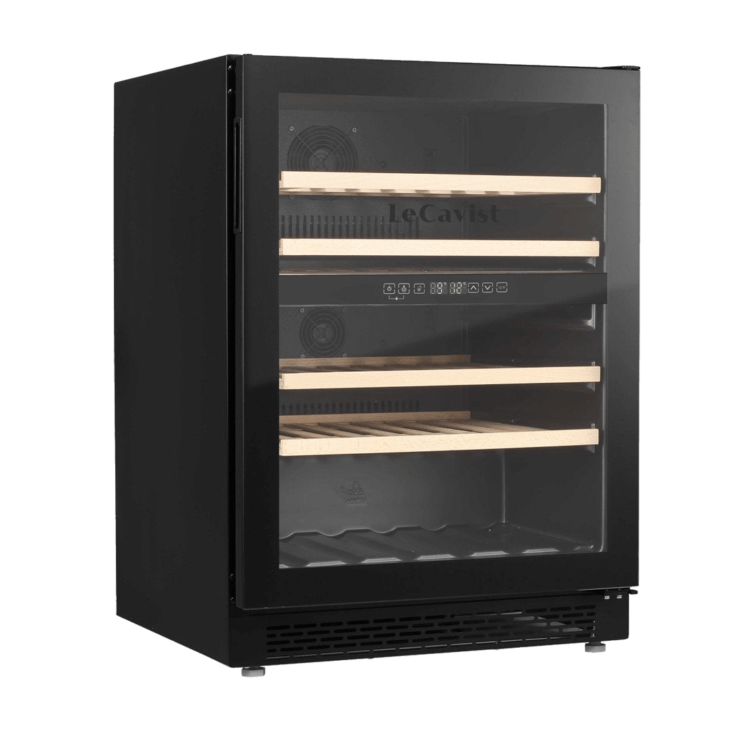 PRODUCT: LECAVIST Wine Cabinet - 44 Bottle - Dual Zone - Built-in - Black (LJ44VN2ZBU) - Built-In - LeCavist Wine Cabinets