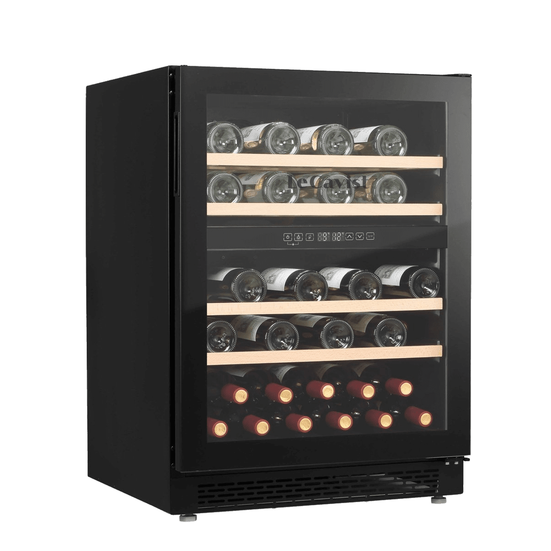 PRODUCT: LECAVIST Wine Cabinet - 44 Bottle - Dual Zone - Built-in - Black (LJ44VN2ZBU) - Built-In - LeCavist Wine Cabinets