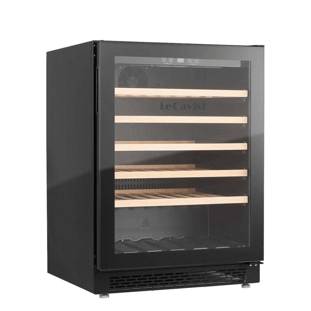 PRODUCT: LECAVIST Wine Cabinet - 52 Bottle - Single Zone - Built-in - Black (LJ52VNBU) - Built-In - LeCavist Wine Cabinets