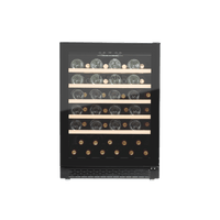 LECAVIST Wine Cabinet - 52 Bottle - Single Zone - Built-in - Black (LJ52VNBU)