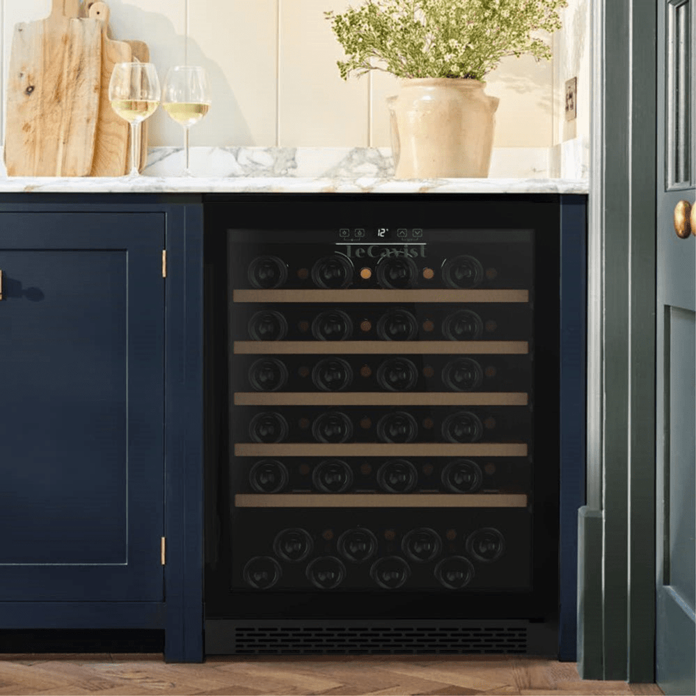 LIFESTYLE: LECAVIST Wine Cabinet - 52 Bottle - Single Zone - Built-in - Black (LJ52VNBU) - Built-In - LeCavist Wine Cabinets