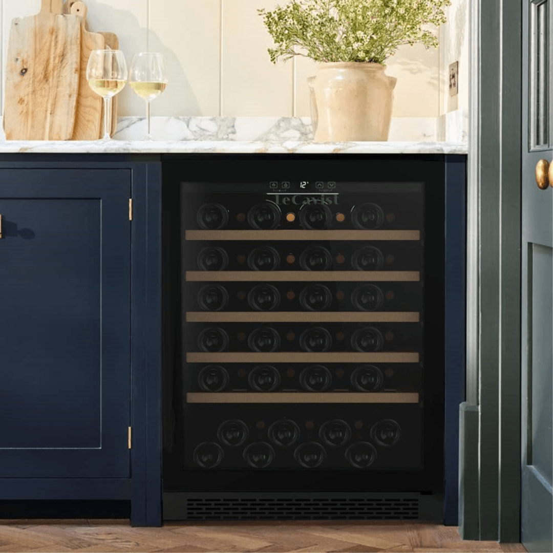 LIFESTYLE: LECAVIST Wine Cabinet - 52 Bottle - Single Zone - Built-in - Black (LJ52VNBU) - Built-In - LeCavist Wine Cabinets