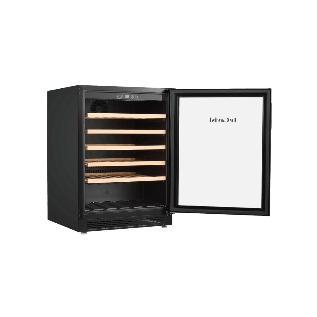 PRODUCT: LECAVIST Wine Cabinet - 52 Bottle - Single Zone - Built-in - Black (LJ52VNBU) - Built-In - LeCavist Wine Cabinets