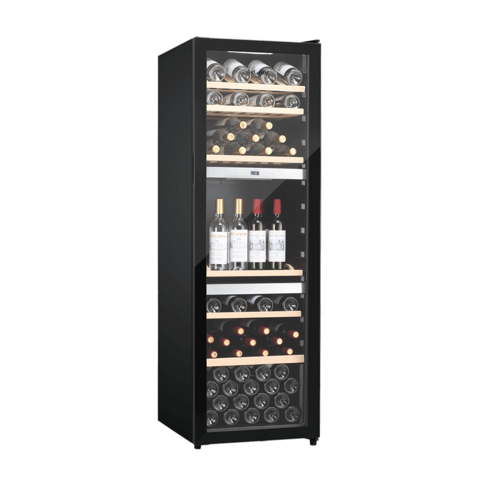 PRODUCT: LECAVIST Wine Cabinet Duo - 280 Bottle (2 x 140) - Triple Zone - Freestanding - Black (LEK1403ZPVX2) - Freestanding - LeCavist Wine Cabinets