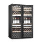 LECAVIST Wine Cabinet Duo - 280 Bottle (2 x 140) - Triple Zone - Freestanding - Black (LEK1403ZPVX2)