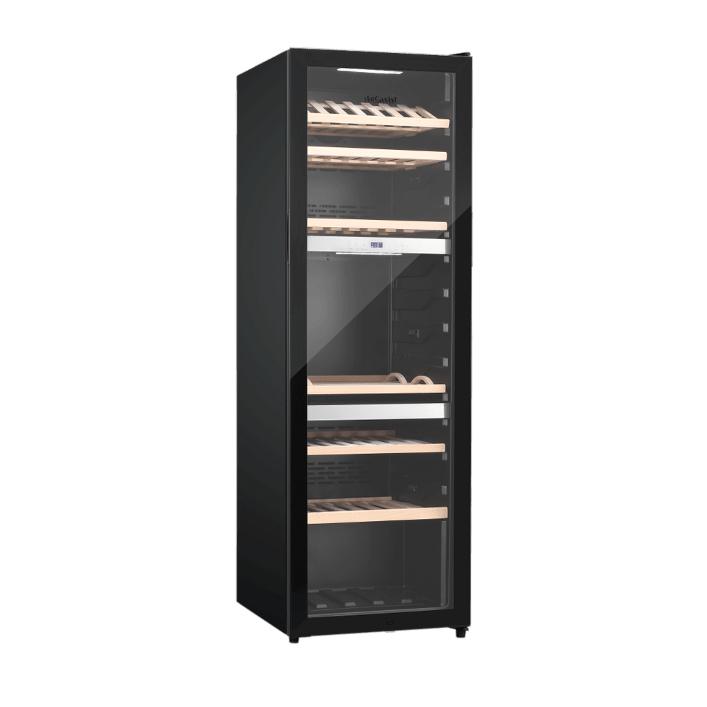 PRODUCT: LECAVIST Wine Cabinet Duo - 280 Bottle (2 x 140) - Triple Zone - Freestanding - Black (LEK1403ZPVX2) - Freestanding - LeCavist Wine Cabinets