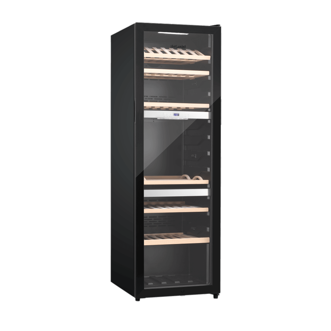 PRODUCT: LECAVIST Wine Cabinet Duo - 280 Bottle (2 x 140) - Triple Zone - Freestanding - Black (LEK1403ZPVX2) - Freestanding - LeCavist Wine Cabinets
