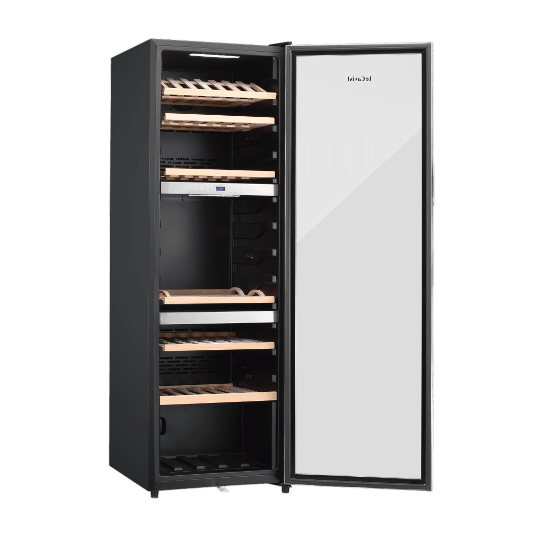 PRODUCT: LECAVIST Wine Cabinet Duo- 280 Bottle (2 x 140) - Triple Zone - Freestanding - Stainless Steel (LEK1403ZPVXX2) - Freestanding - LeCavist Wine Cabinets
