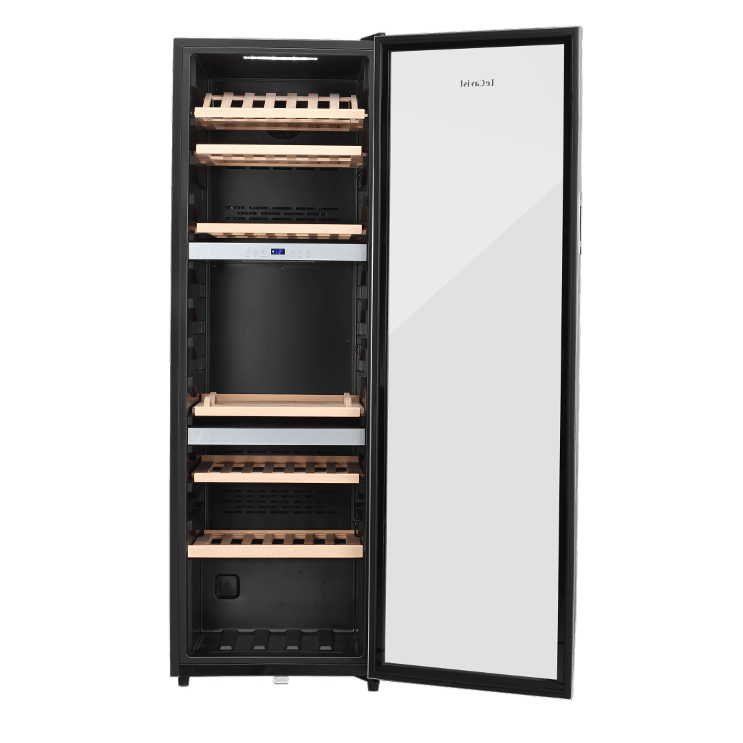 PRODUCT: LECAVIST Wine Cabinet Duo- 280 Bottle (2 x 140) - Triple Zone - Freestanding - Stainless Steel (LEK1403ZPVXX2) - Freestanding - LeCavist Wine Cabinets