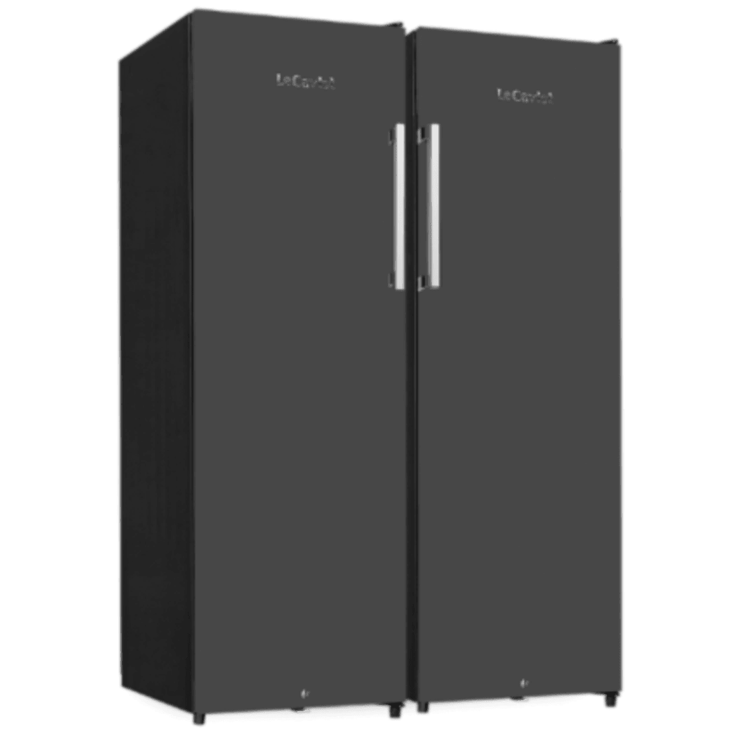 PRODUCT: LECAVIST Wine Cabinet Duo – 336 Bottle (2 x 168)- Single Zone– Freestanding – Black (LKV168PNDXX2) - Freestanding - LeCavist Wine Cabinets